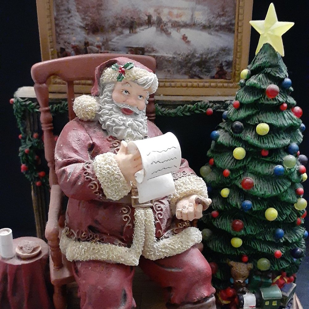 Thomas Kinkade The Joy of Christmas Santa